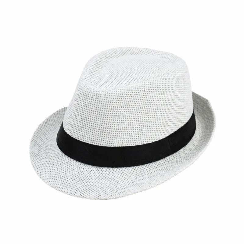 Classic Linen Fedora Hat