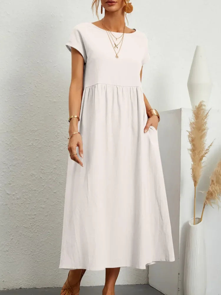 Elegant Summer Linen Dress