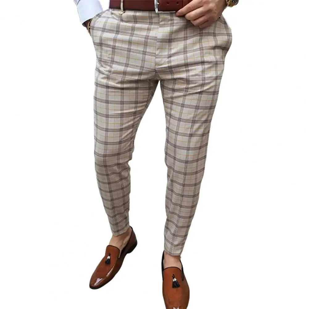 Men's Smart Casual Plaid Pants