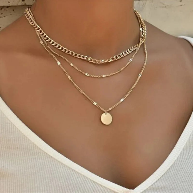 Zircon Charm Pendant Necklace