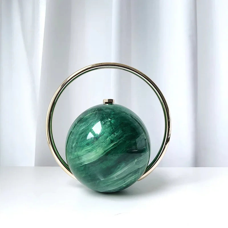  The Orb Marble Sphere Clutch