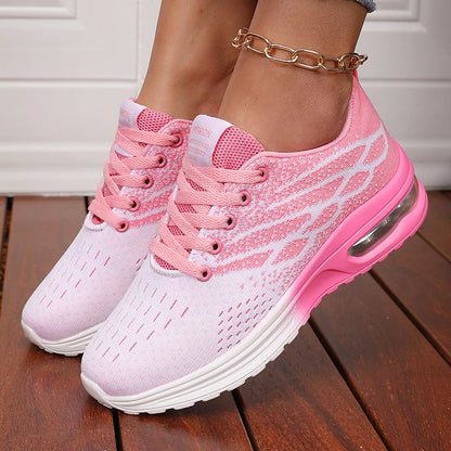 Women's Breathable Air Cushion Platform Sneakers