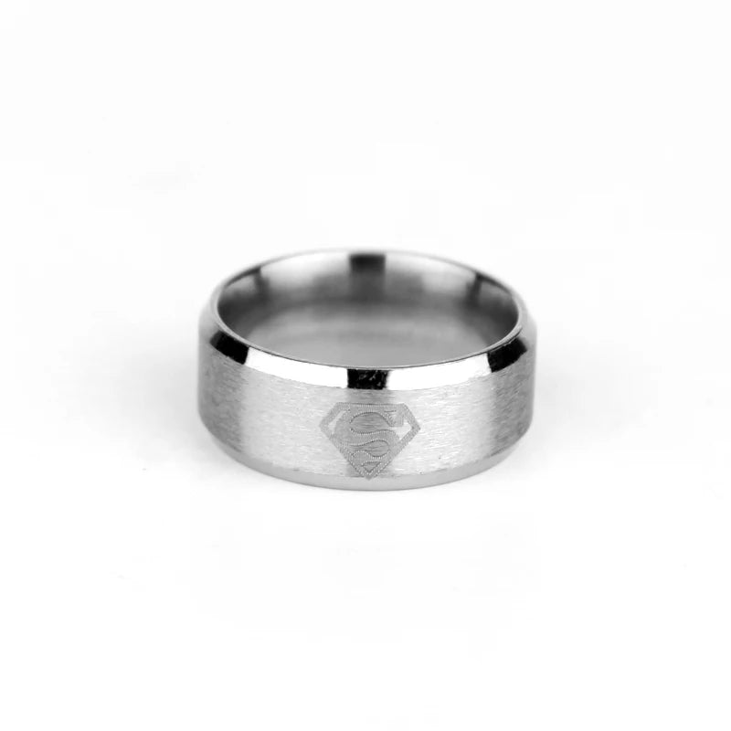 Stainless Steel Superman Ring