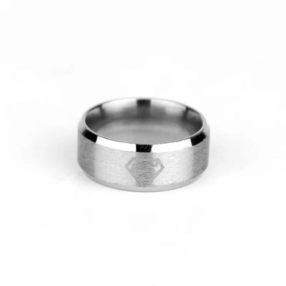 Stainless Steel Superman Ring