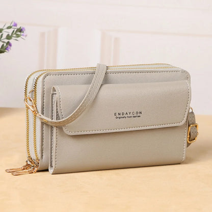 The Minimalist Multi-Compartment Crossbody Phone Wallet