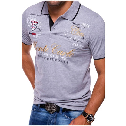 Slim Fit V Neck T Shirt Men