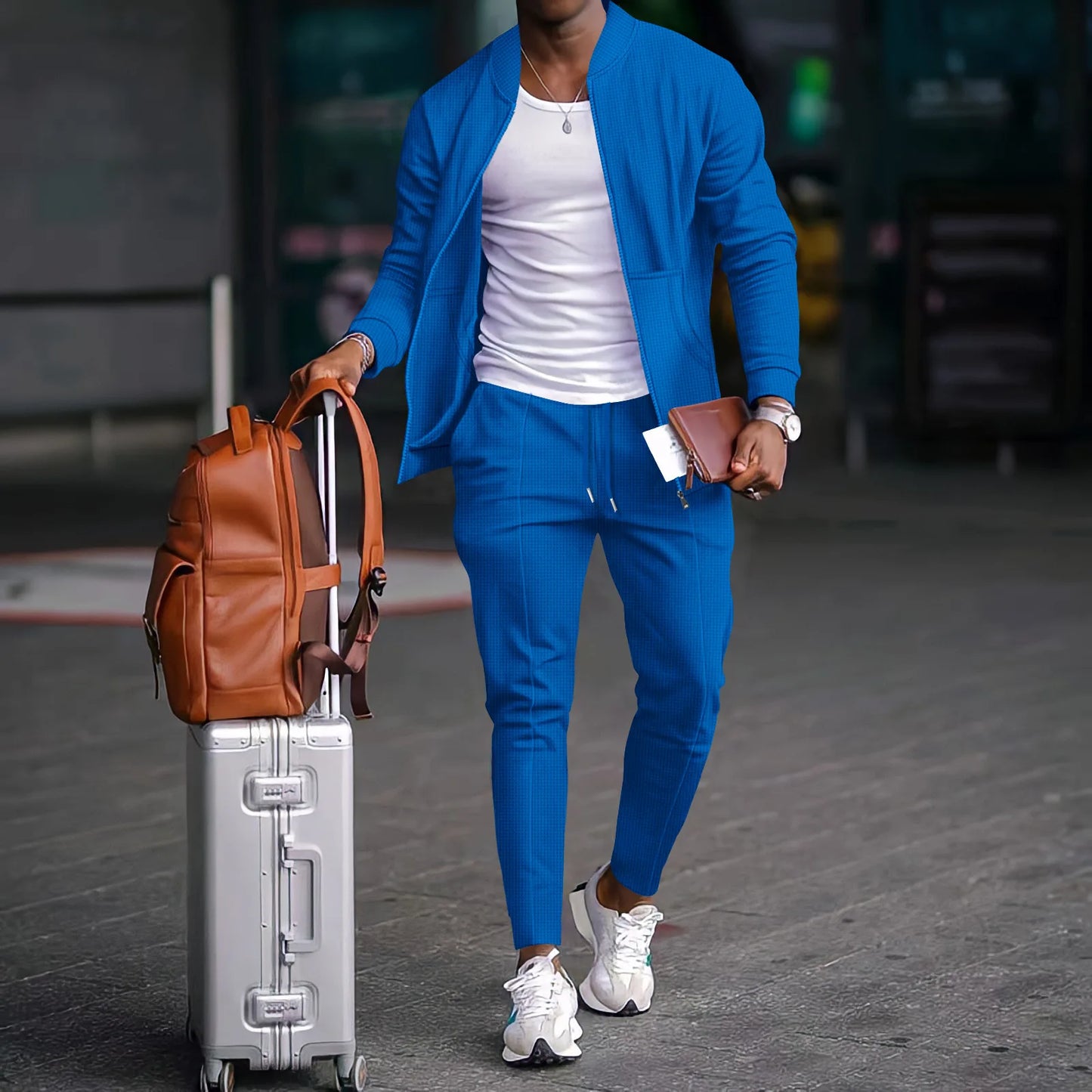 Men’s Urban Waffle Two-Piece Co-ord Set