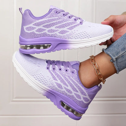 Women's Breathable Air Cushion Platform Sneakers