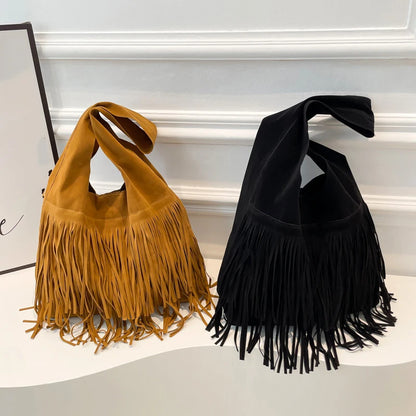 The Muse Soft Fringe Hobo Bag