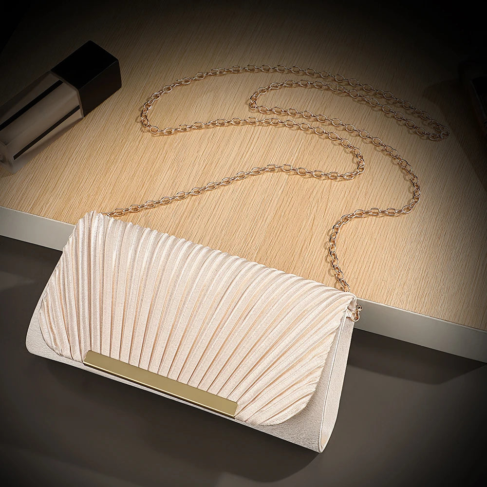 Luxury Shimmer Envelope Clutch