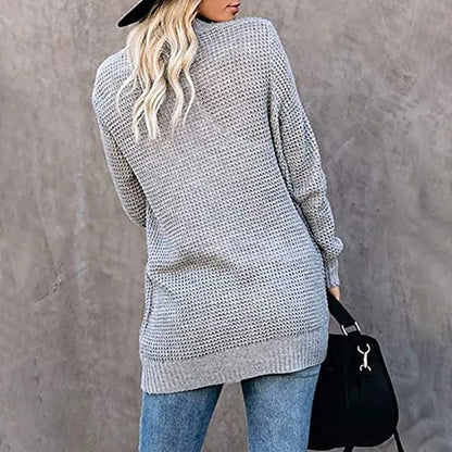 Knitted Open Front Cardigan