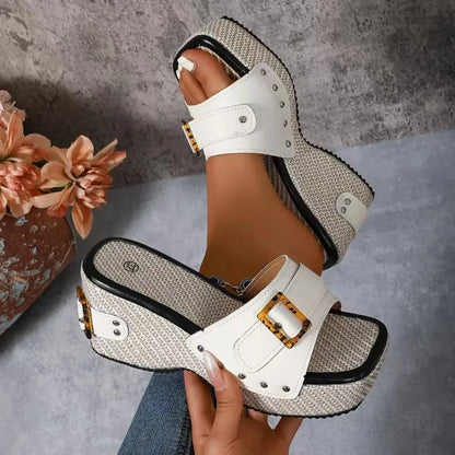 Square Platform Sandals