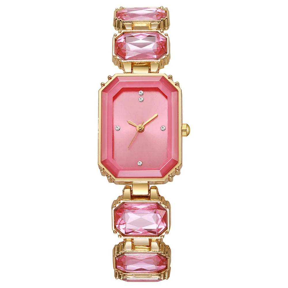 Elegant Women Rectangle Dial Watch
