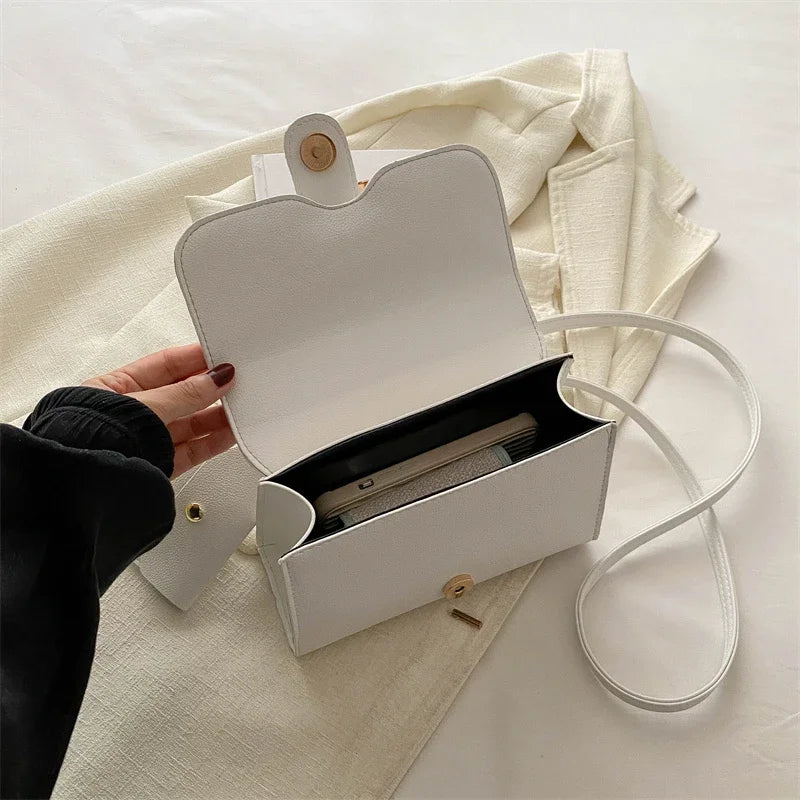 Structured Buckle Top-Handle Mini Bag