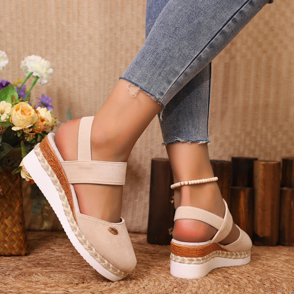 Casual Chic Gladiator Wedges