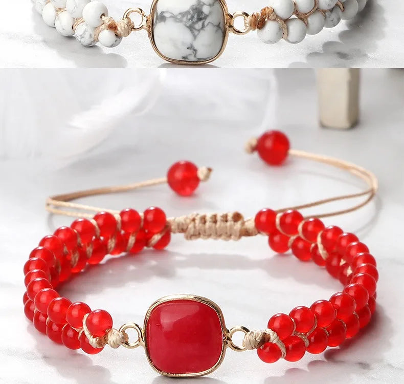 Handmade Natural Stone Beaded Bracelet