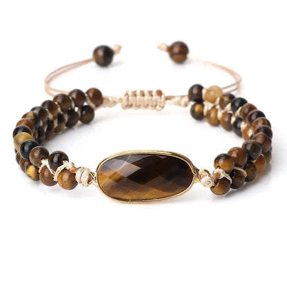 Handmade Natural Stone Beaded Bracelet