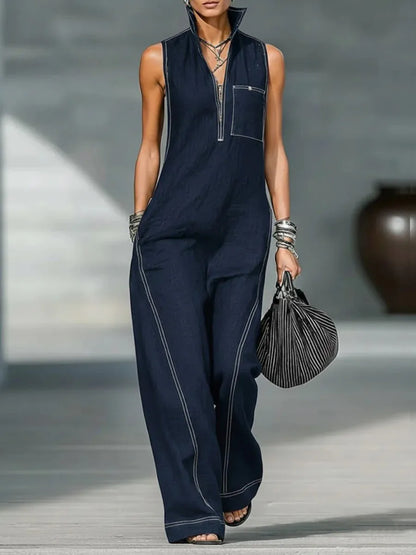 Elegant High Street Linen Jumpsuit
