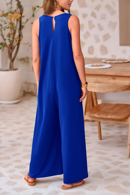 Chic Sleeveless Casual Jumpsuit