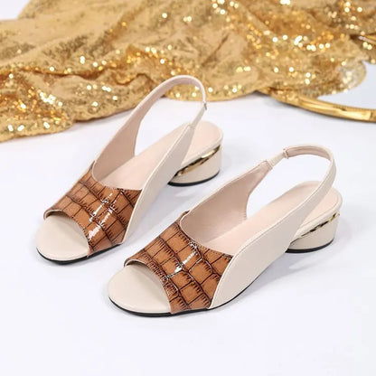 Elegant Mid-Heel Sandals