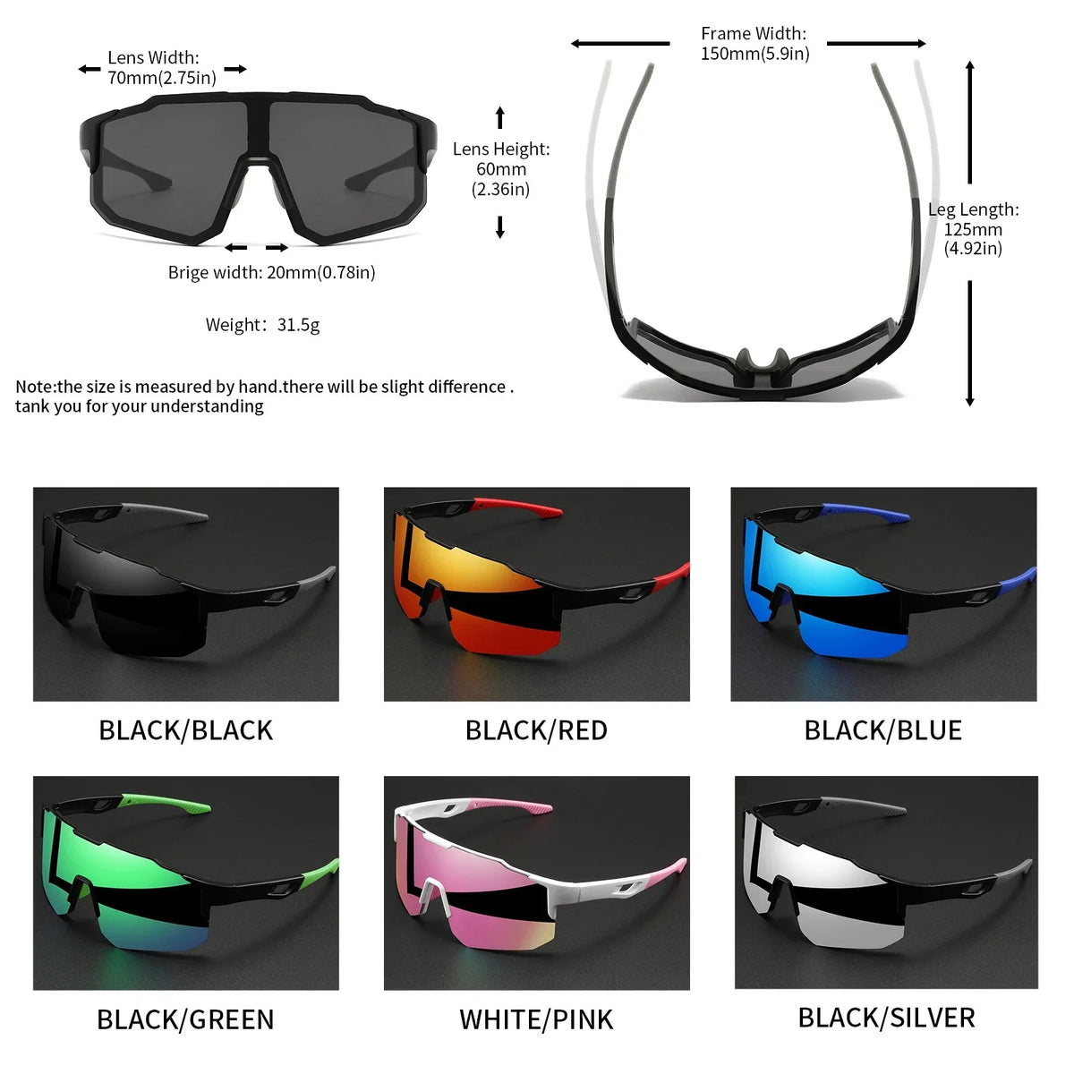 Apex Shield Polarized Sports Sunglasses