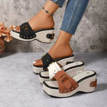 Square Platform Sandals