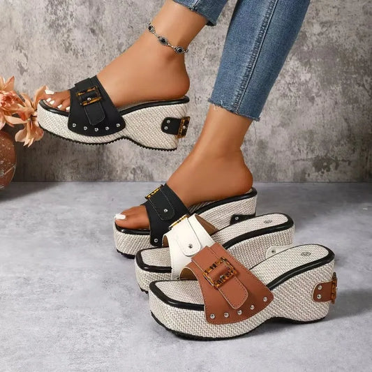 Square Platform Sandals