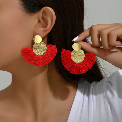 Bohemian Tassel Statement Earrings
