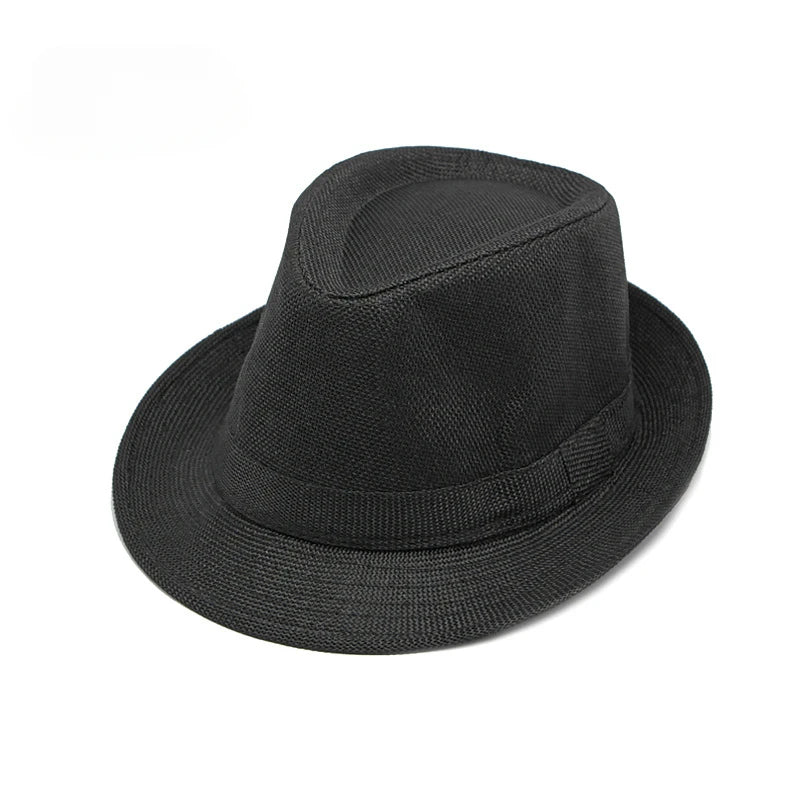Classic Linen Fedora Hat