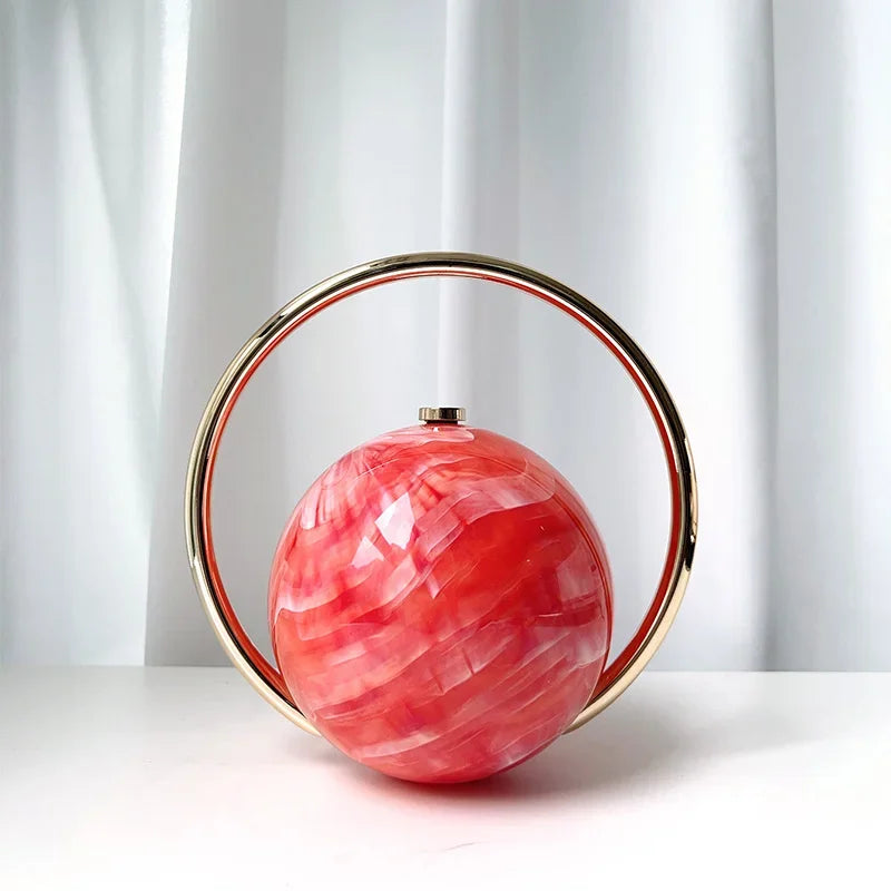  The Orb Marble Sphere Clutch