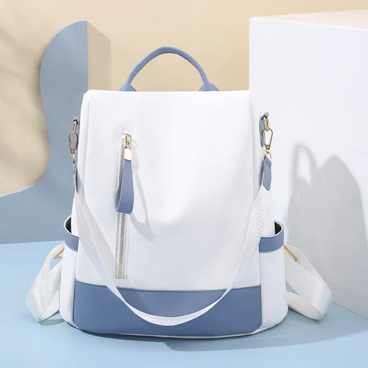 Women's Anti-Theft Leather Backpack