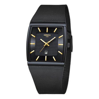 Executive Tonneau Mesh Quartz Watch