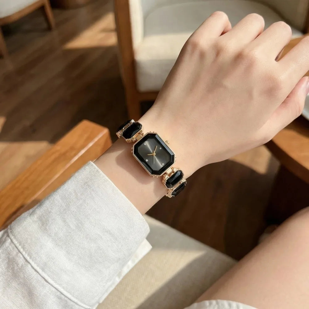Elegant Women Rectangle Dial Watch