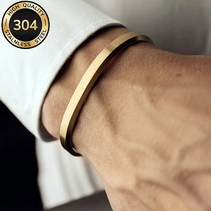 Men's Minimalist Stainless Steel Cuff