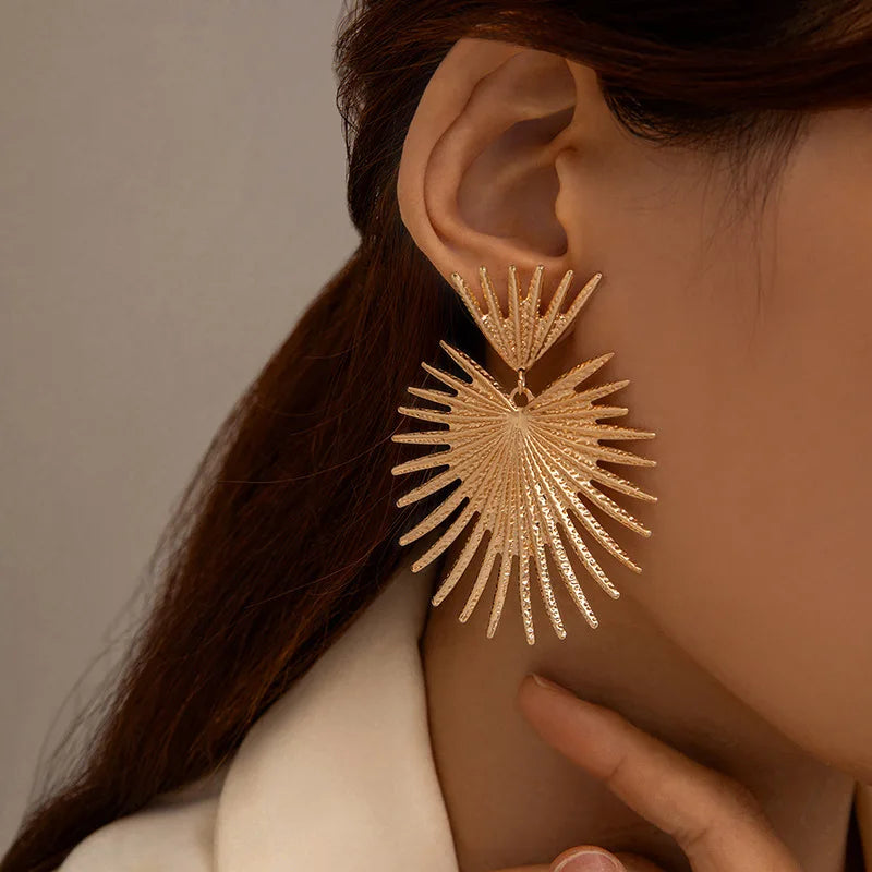 Golden Statement Earrings Collection