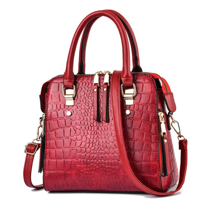 Luxury Crocodile Pattern Handbag