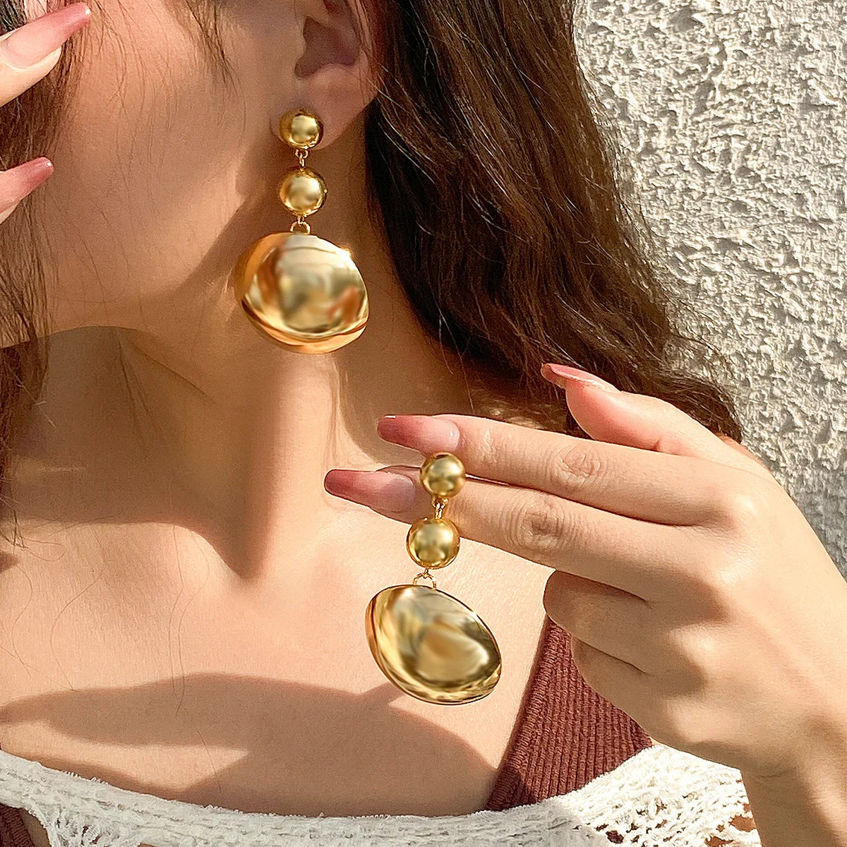 Chunky Ball Chain Necklace & Earring Set