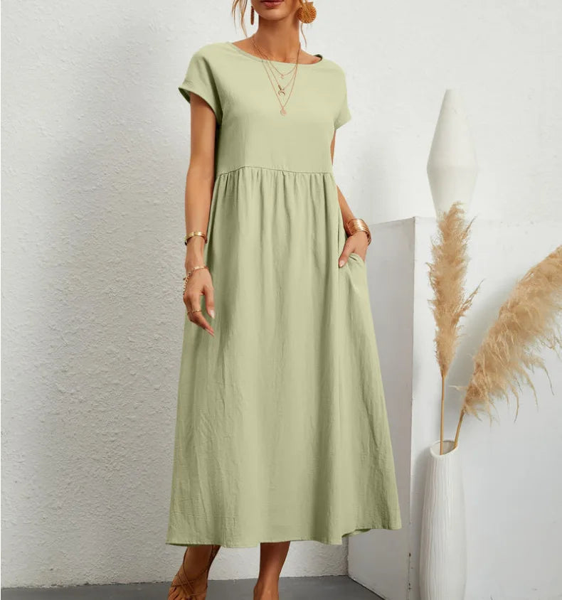 Elegant Summer Linen Dress
