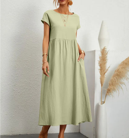 Elegant Summer Linen Dress