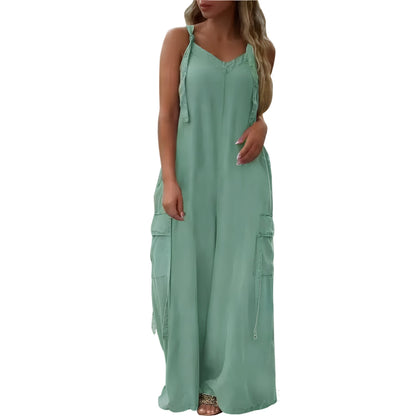 Boho Casual Wide Leg Jumpsuit