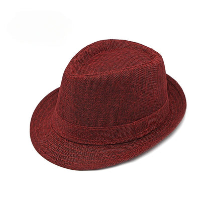 Classic Linen Fedora Hat
