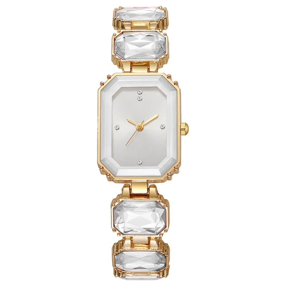 Elegant Women Rectangle Dial Watch