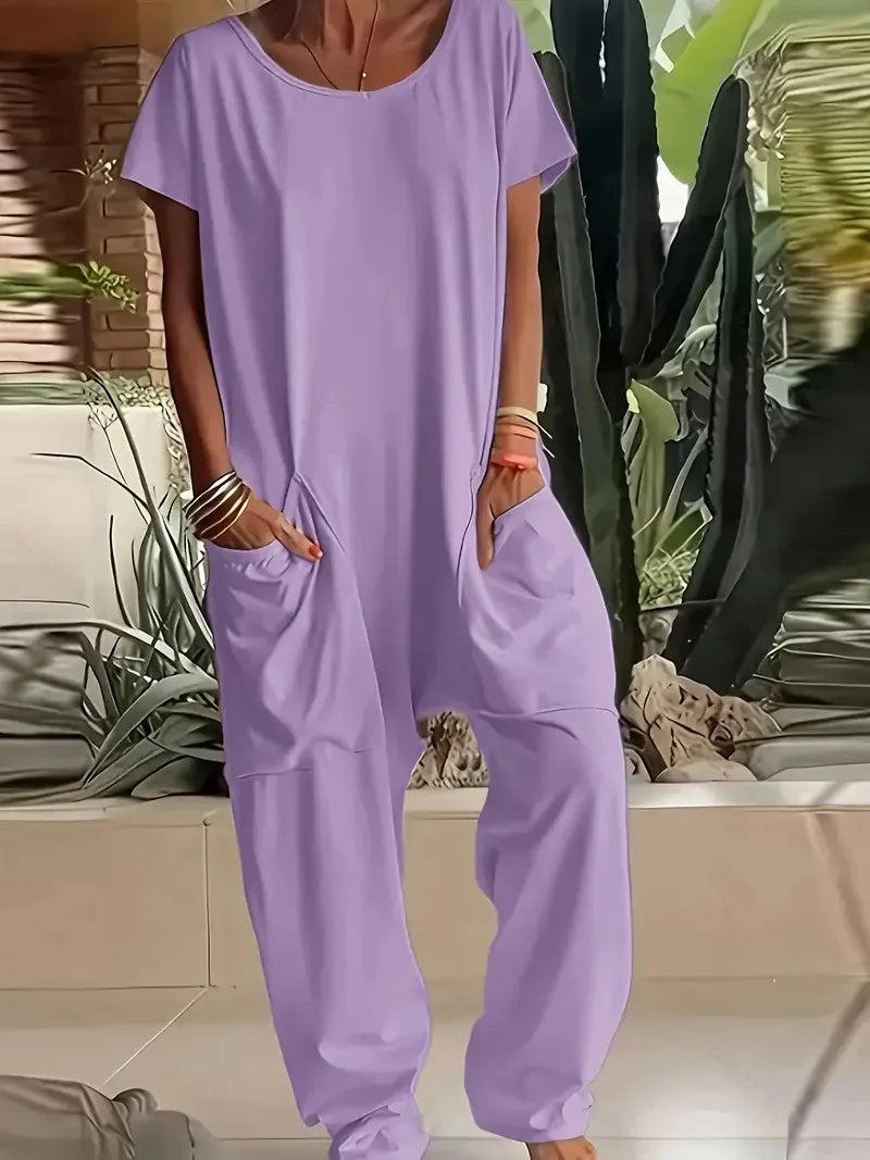 Women's Casual Baggy Pocket Jumpsuit
