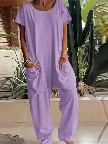 Women's Casual Baggy Pocket Jumpsuit
