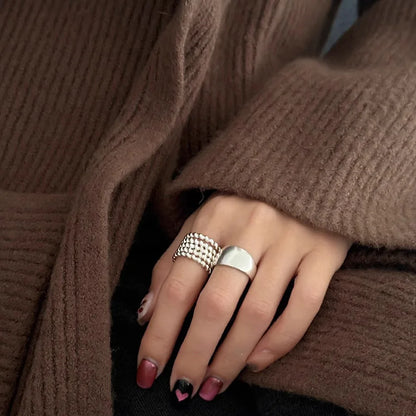 Bohemian Silver Adjustable Rings