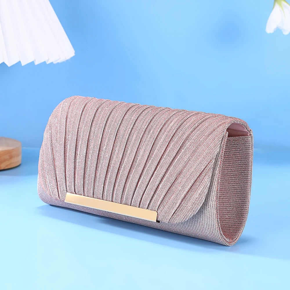 Luxury Shimmer Envelope Clutch