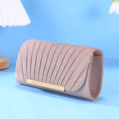 Luxury Shimmer Envelope Clutch