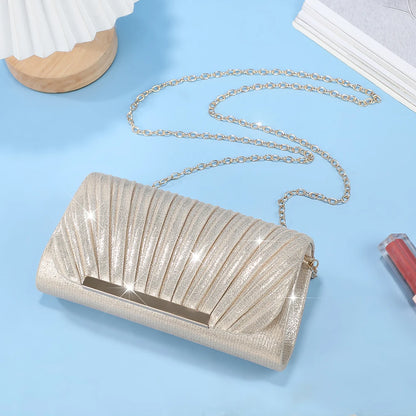 Luxury Shimmer Envelope Clutch