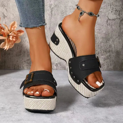 Square Platform Sandals