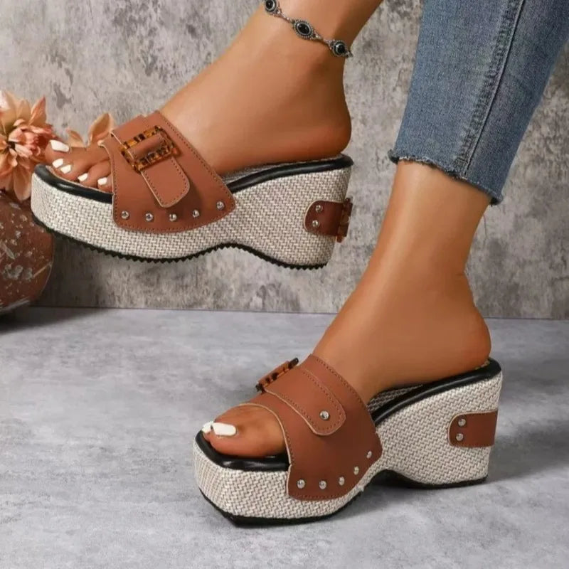 Square Platform Sandals